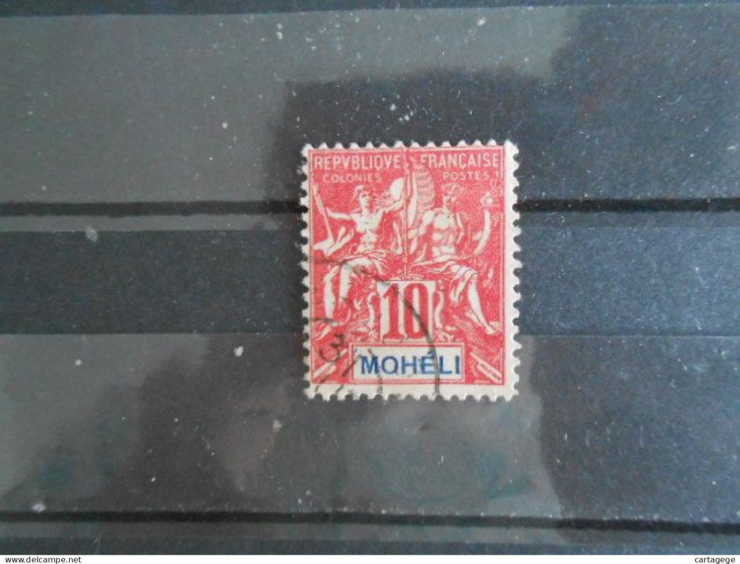 MOHELI YT 5 TYPE DUBOIS 10c. Rouge - Used Stamps