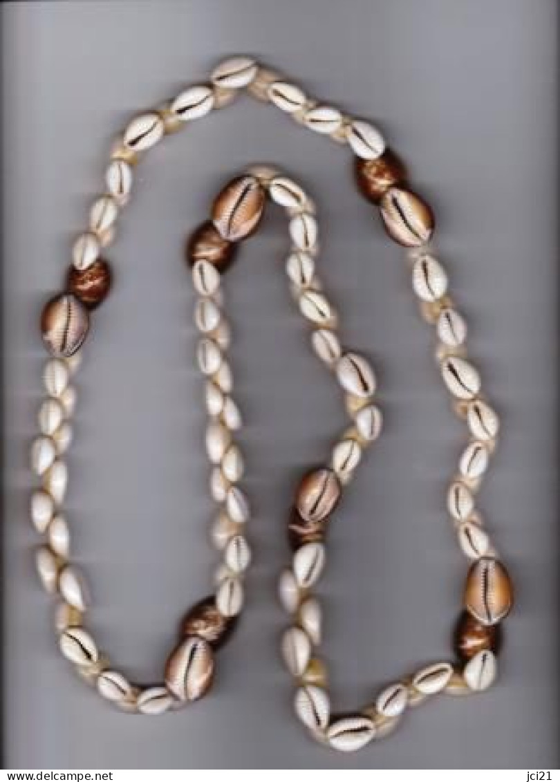Collier De Coquillages De Polynésie Française TAHITI  _Dtahi29 - Muscheln & Schnecken