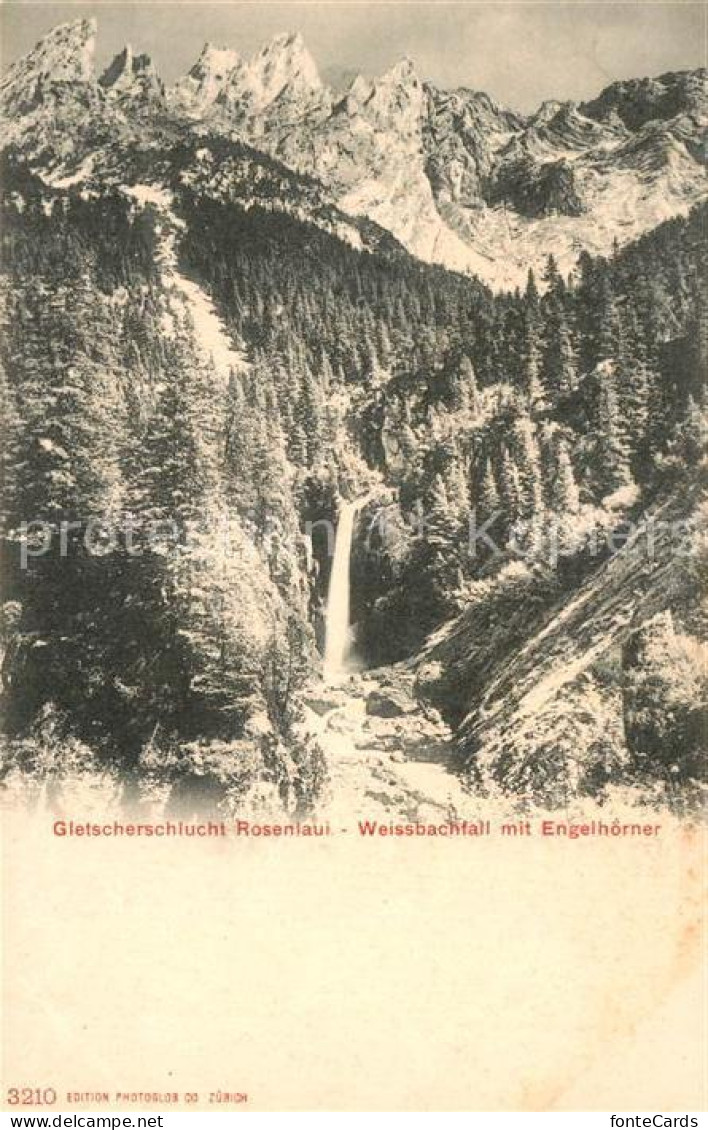 12982107 Rosenlauigletscher Weissbachfall Mit Engelhoerner Rosenlauigletscher - Sonstige & Ohne Zuordnung