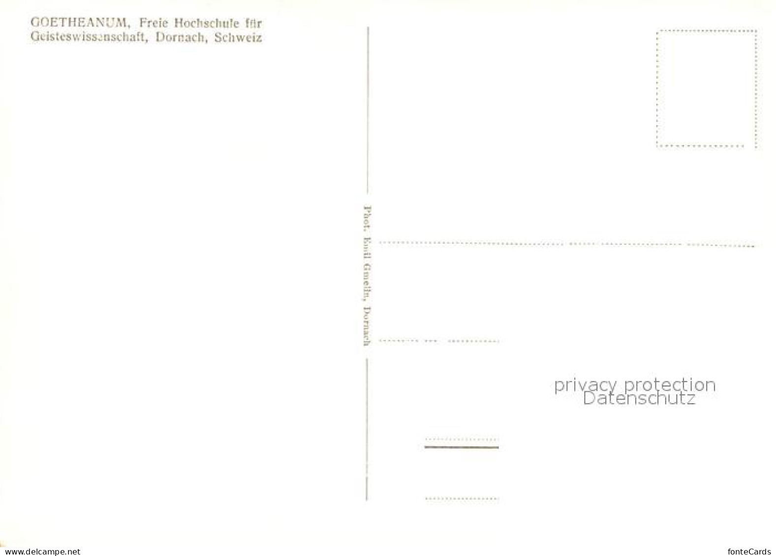 12979727 Dornach SO Goetheanum Hochschule Fuer Geisteswissenschaften Dornach SO - Sonstige & Ohne Zuordnung
