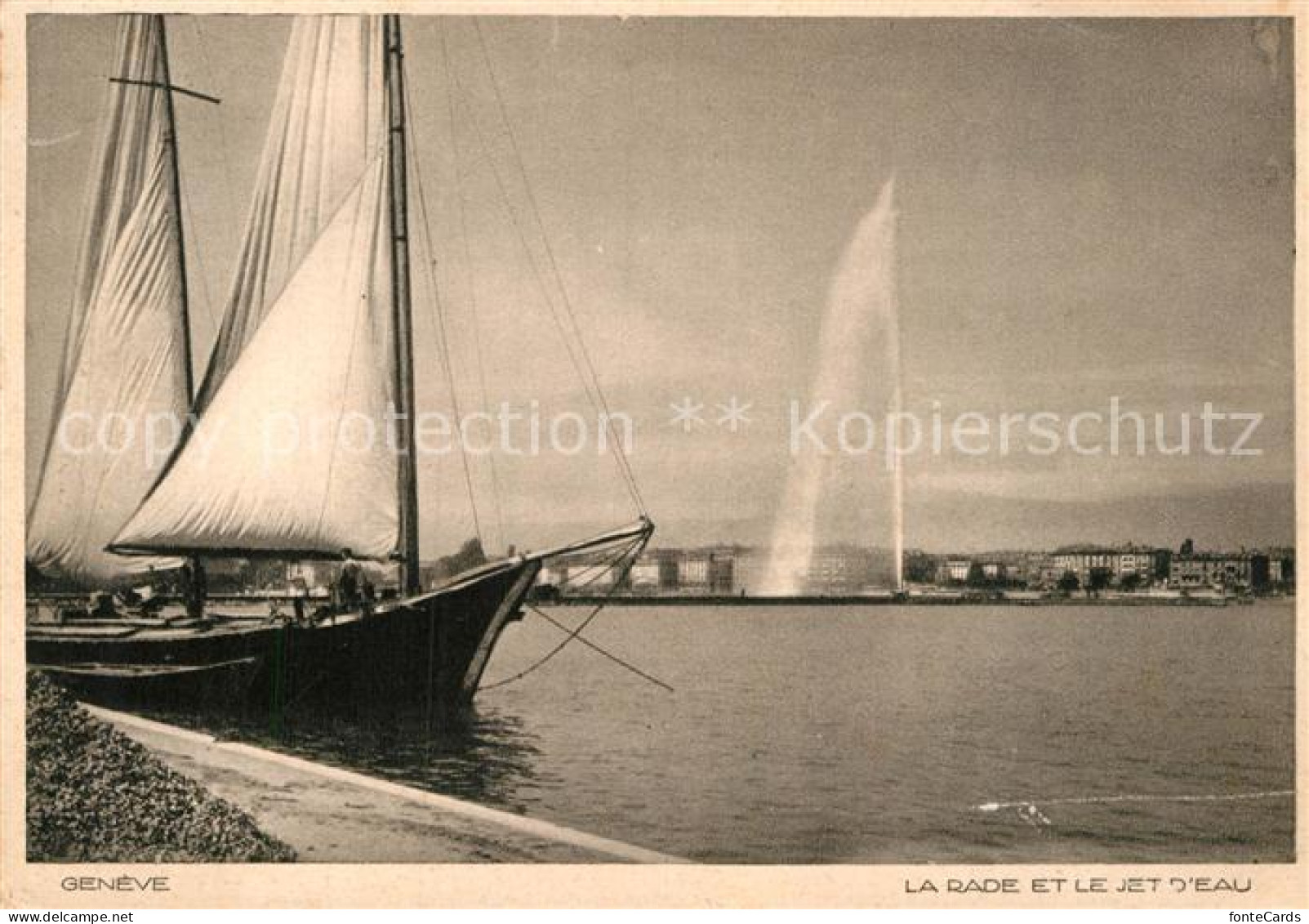 12975039 Geneve GE La Rade Et Le Jet D Eau Geneve GE - Altri & Non Classificati