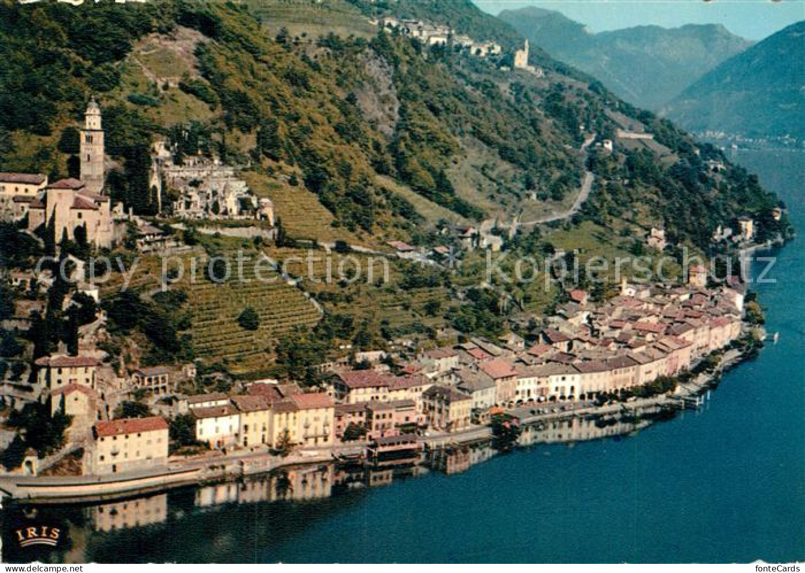 12974257 Morcote TI Fliegeraufnahme Lago Di Lugano Morcote - Autres & Non Classés