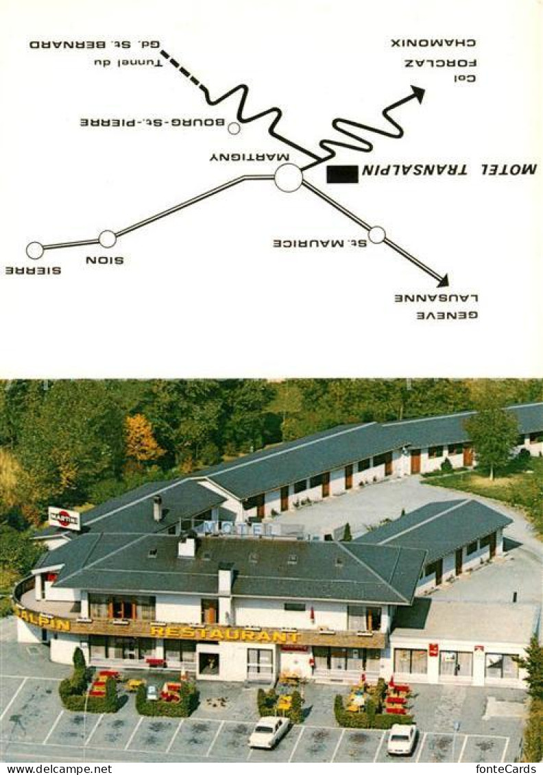 12962147 Martigny VS Motel Transalpin Fliegeraufnahme Martigny - Sonstige & Ohne Zuordnung