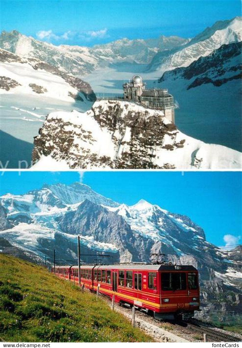 12949677 Jungfraubahn Fliegeraufnahme Sphinx Aletschgletscher Jungfraujoch  Jung - Sonstige & Ohne Zuordnung