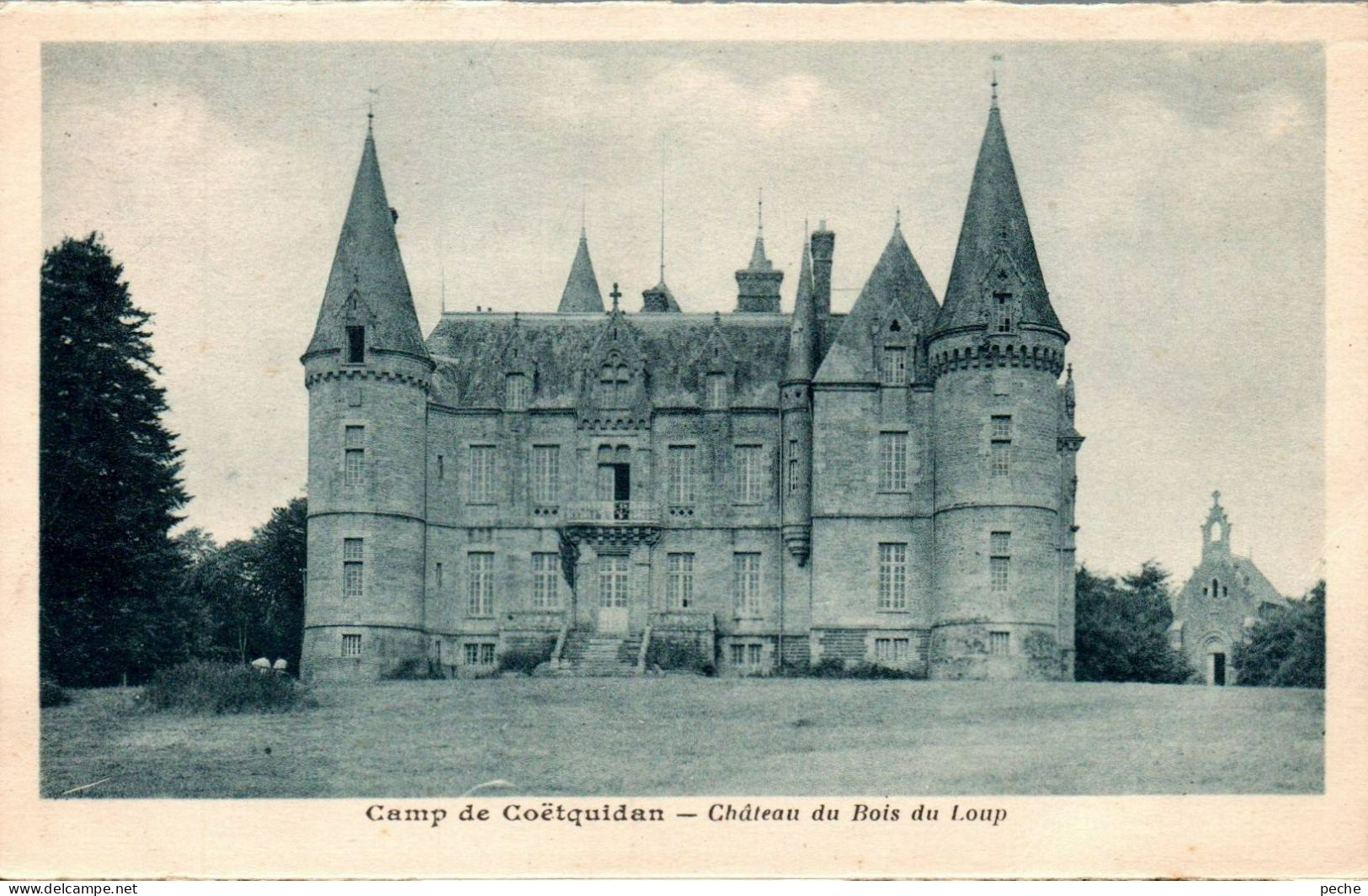 N° 2486 W -cpa Camp De Coëtquidan Château Du Bois Du Loup- - Andere & Zonder Classificatie