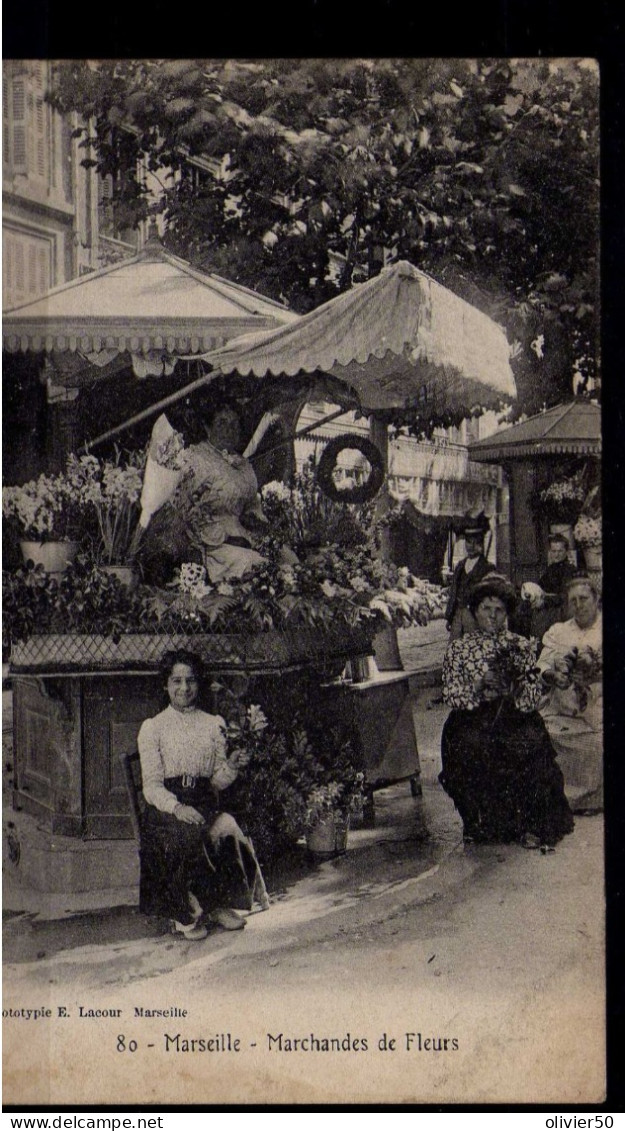 Marseille - Marchandes De Fleurs - Metier - Old Professions