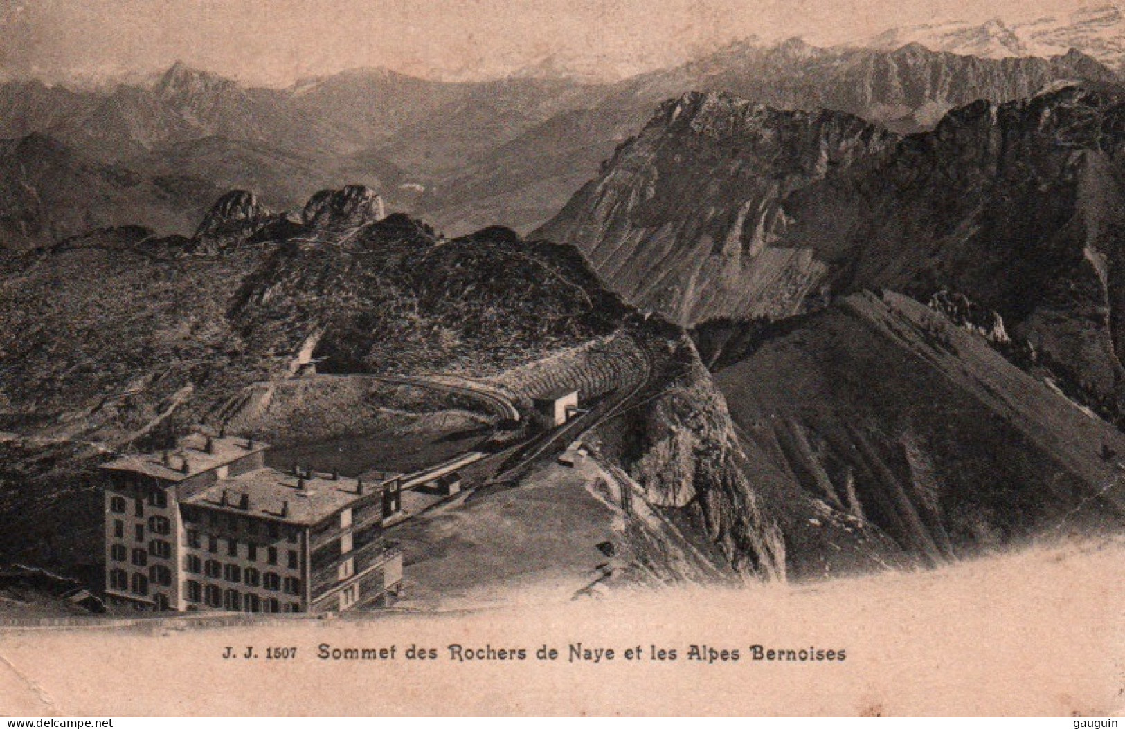 CPA - Sommet Des ROCHERS De NAYE Et Les Alpes Bernoises - Edition J.J. - Veytaux