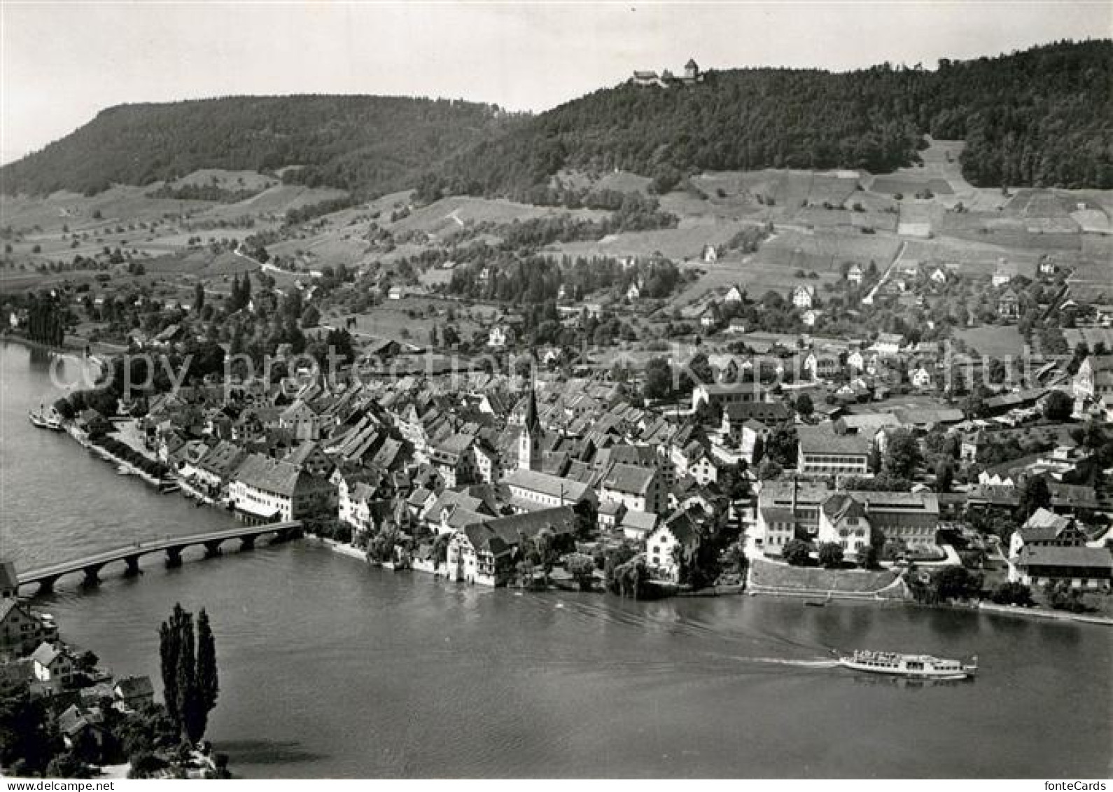 12936059 Stein Rhein Fliegeraufnahme Burg Hohenklingen Stein Rhein - Altri & Non Classificati