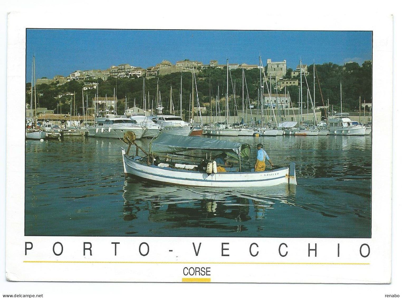 Corsica Del Sud 1994, Corse Du Sud,: Barca Al Porto ,con Targhetta Di Porto Vecchio. - Sonstige & Ohne Zuordnung