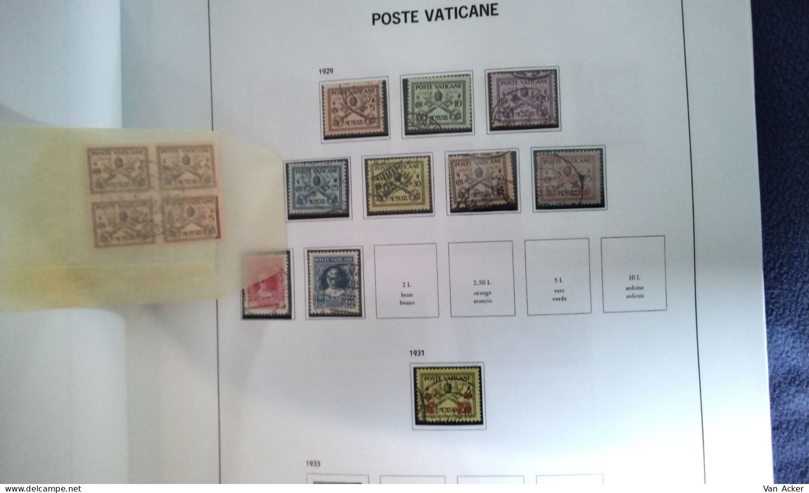 Collection Vatican City **/*/used. - Sammlungen (im Alben)