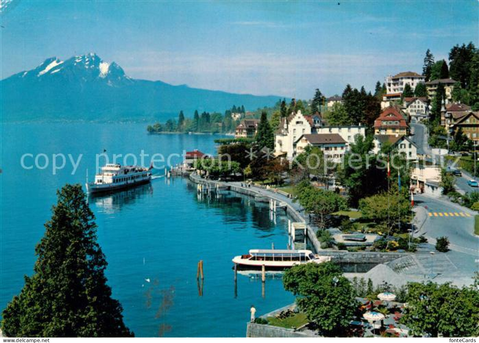 12926697 Weggis Vierwaldstaettersee Promenade Pilatus Weggis - Sonstige & Ohne Zuordnung