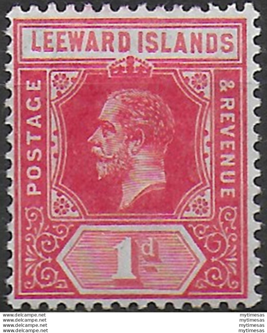 1915 Leeward Islands George V 1d Bright Scarlet MNH SG N. 48a - Otros & Sin Clasificación