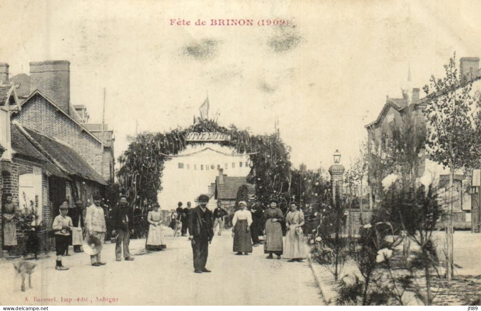 France > [18] Cher > Brinon-sur-Sauldre - Fête De Brinon 1909 - Trés Animée - 15124 - Brinon-sur-Sauldre