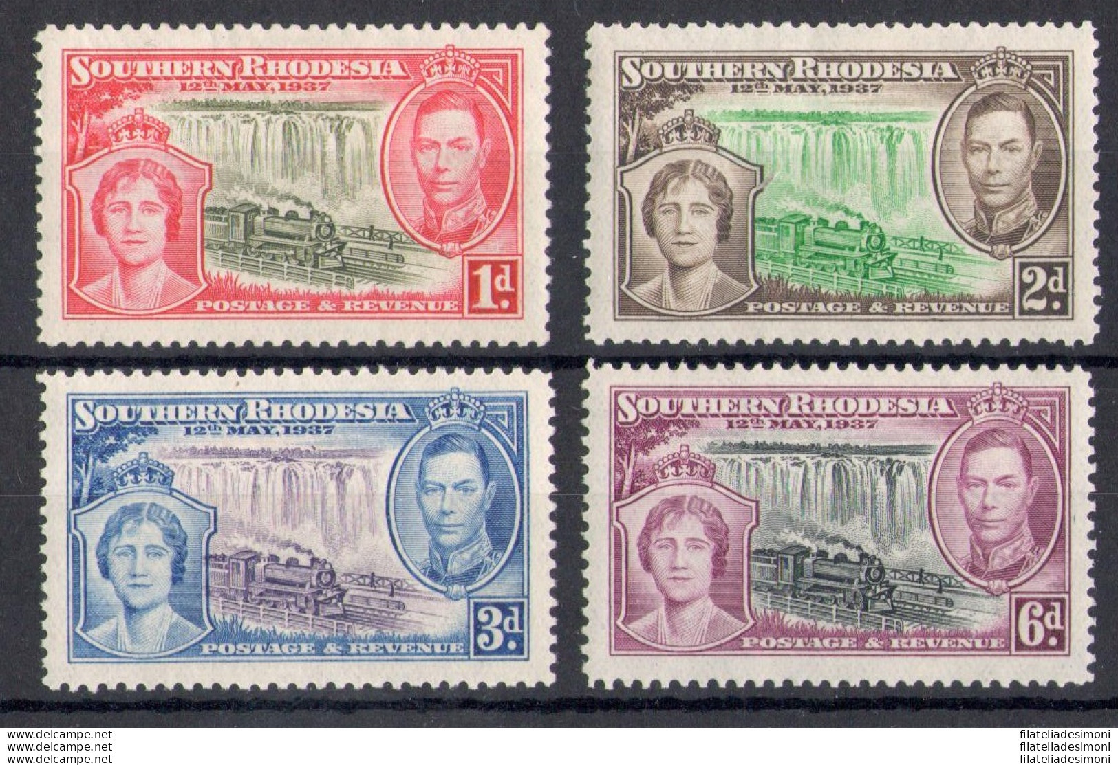 1935 Southern Rhodesia, Stanley Gibbons N. 31-34 - Silver Jubilee - MNH** - Other & Unclassified