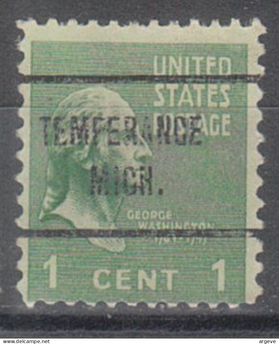 USA Precancel Vorausentwertungen Preo Locals Michigan, Temperance 713 - Precancels