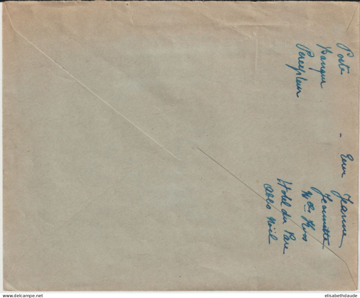 1937 - ALSACE - CACHET AMBULANT KRUTH A MULHOUSE 2° (IND 7) ENVELOPPE De THANN => CERNAY - Bahnpost