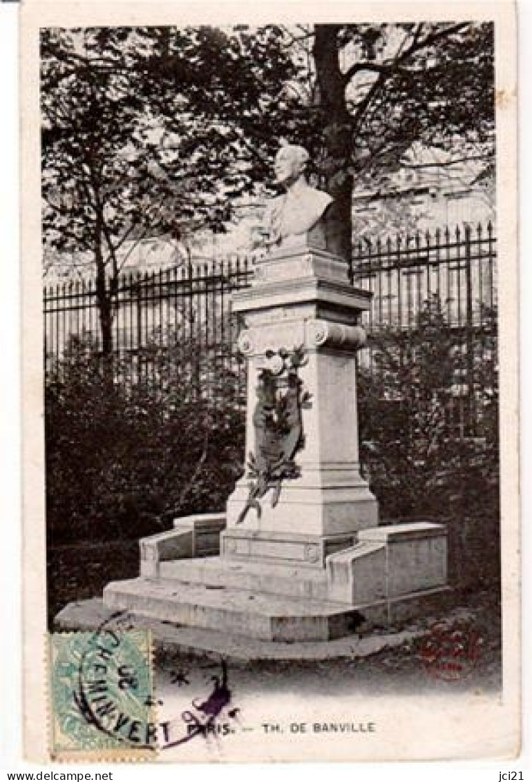 75 PARIS - " THÉODORE DE BANVILLE " (668)_CP335 - Statuen