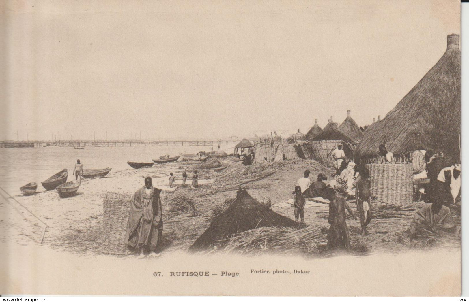 2420-135 Avant 1905 N°67  Rufisque Plage Fortier Photo Dakar   Retrait Le 01-06 - Sénégal