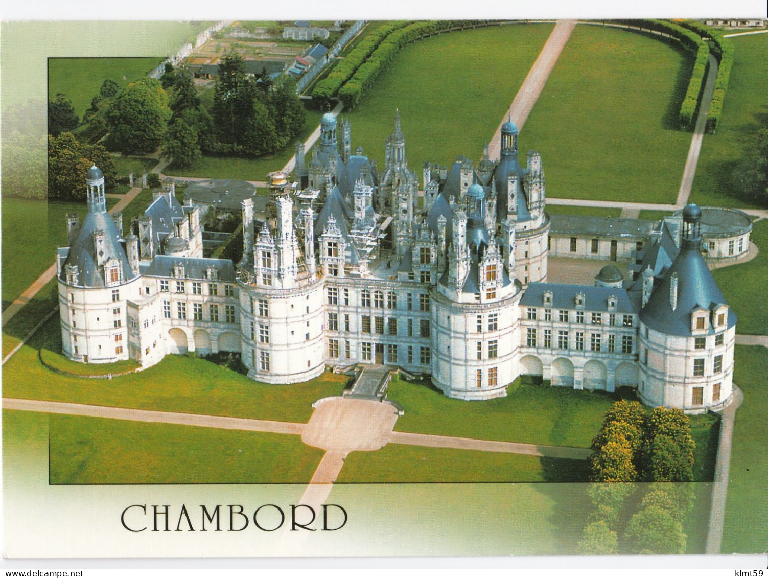 Chambord - La Façade Nord-ouest Du Château Vue D'avion - Chambord