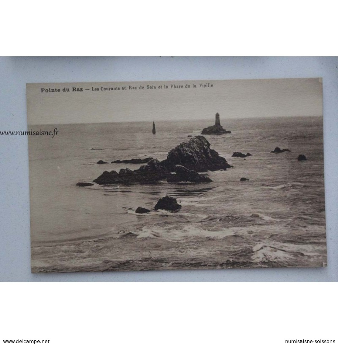 France - 29 - Plogoff - Pointe Du Raz - Les Courants Au Raz De Sein Et Le Phare De La Vieille - Plogoff