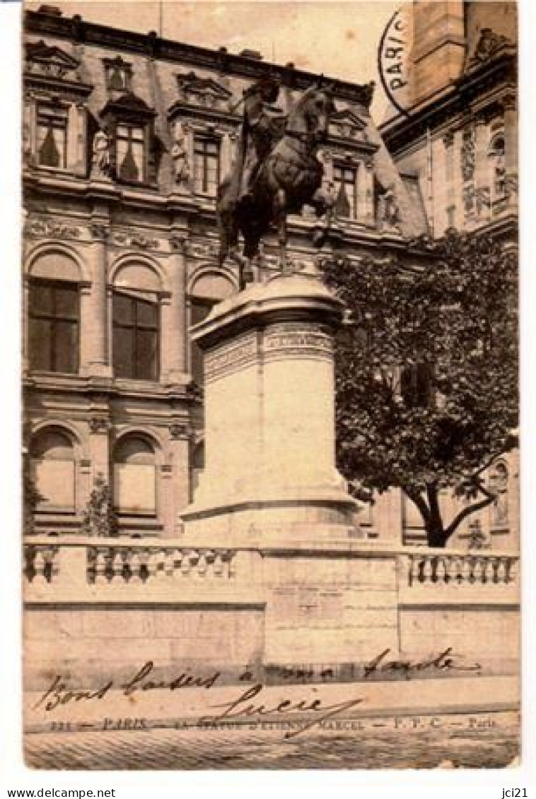 75 PARIS - " LA STATUE D'ETIENNE MARCEL " (289)_CP344 - Statuen