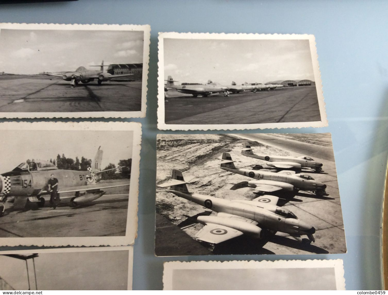 Lot De 9 Photos Authentiques Divers  Avions Des Années 40 - Guerra, Militari