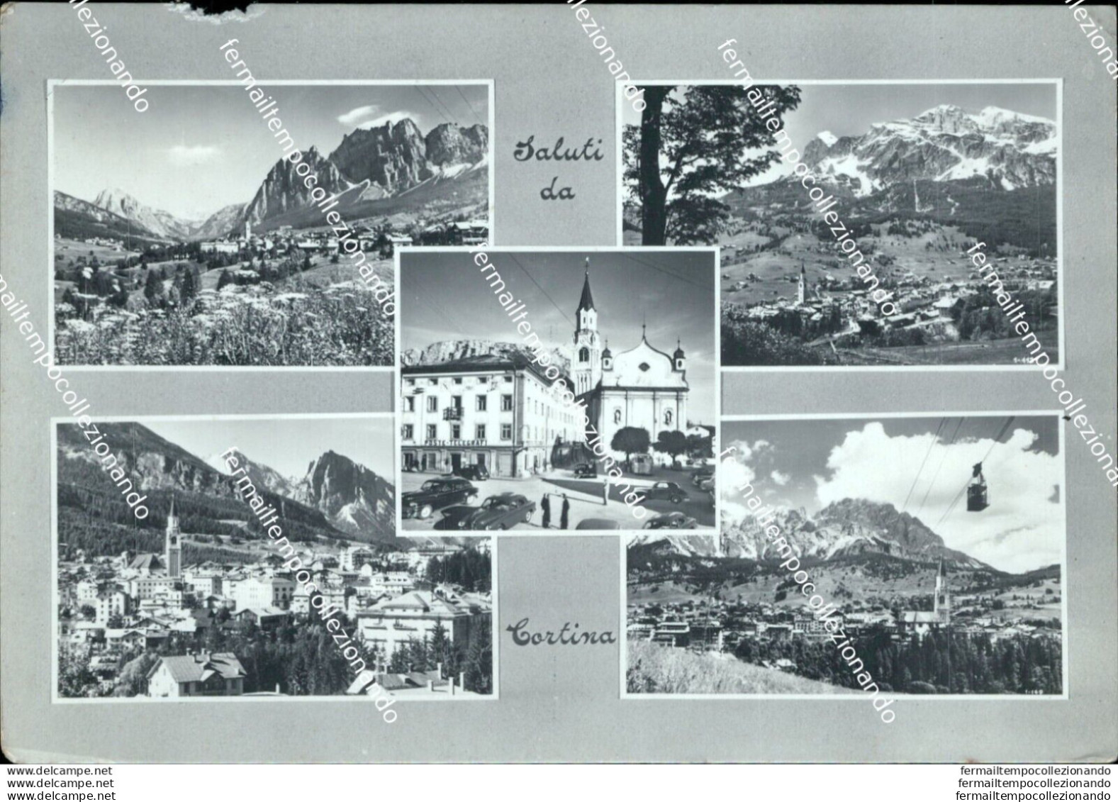 Ap491 Cartolina Saluti Da Cortina Provincia Di Belluno - Belluno