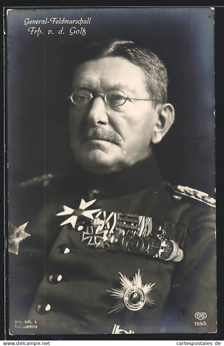 AK Heerführer General-Feldmarschall Frh. V. D. Goltz  - Weltkrieg 1914-18