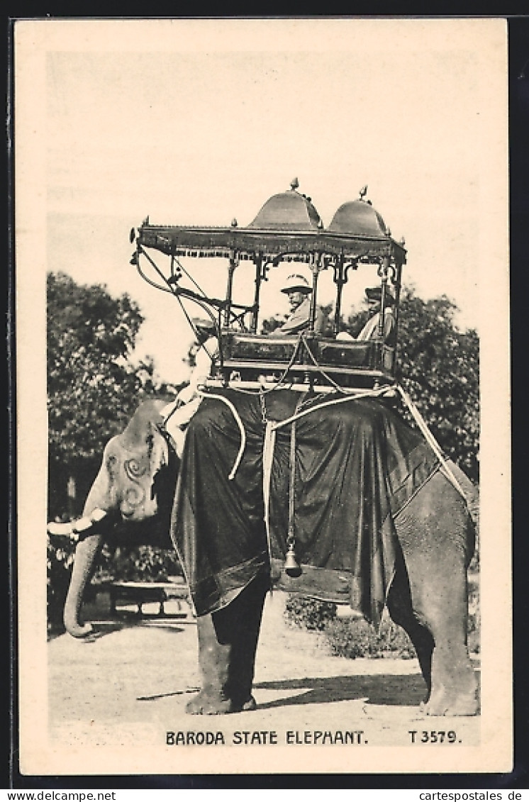 AK Baroda State Elephant, Reitelefant  - Elefantes