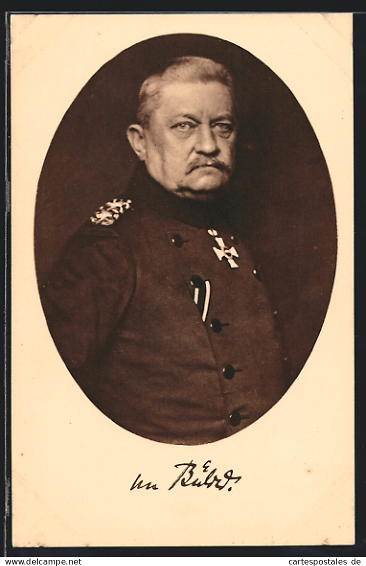 AK Heerführer Von Bülow In Uniform Mit Pour Le Merite  - Guerra 1914-18