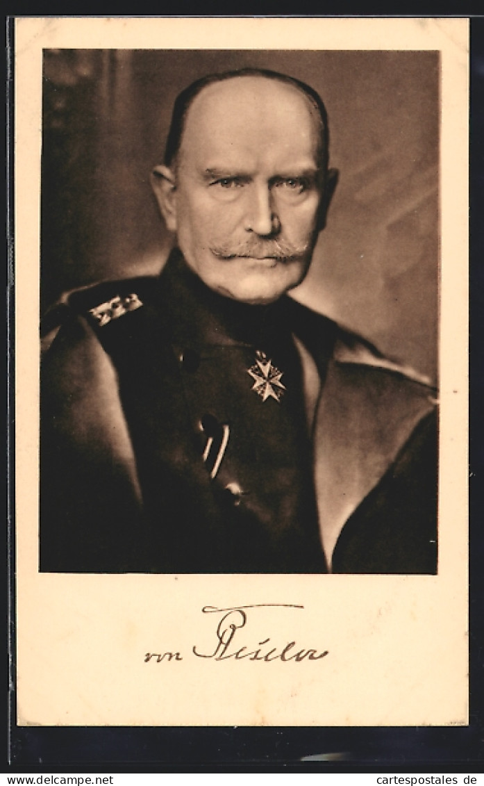 AK Portrait General Der Infanterie Von Beseler In Uniform, Mit Orden Pour Le Merite  - Guerra 1914-18