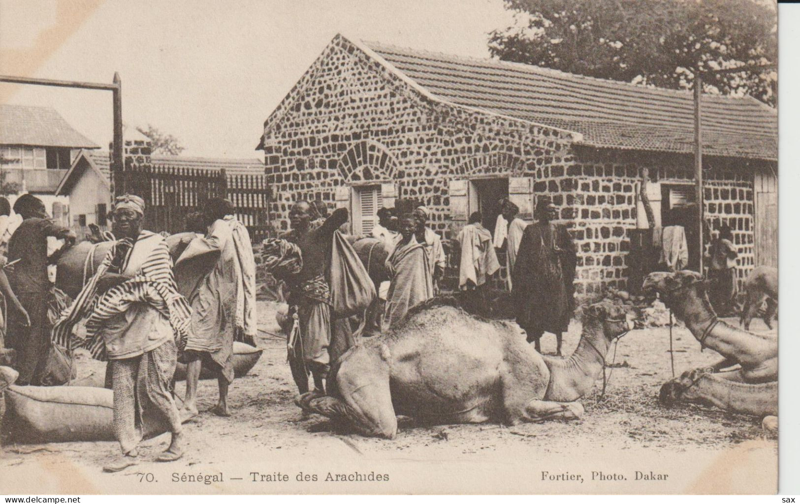 2420-135 Avant 1905 N°70  Rufisque Traite Des Arachides  Fortier Photo Dakar   Retrait B 01-06 - Sénégal