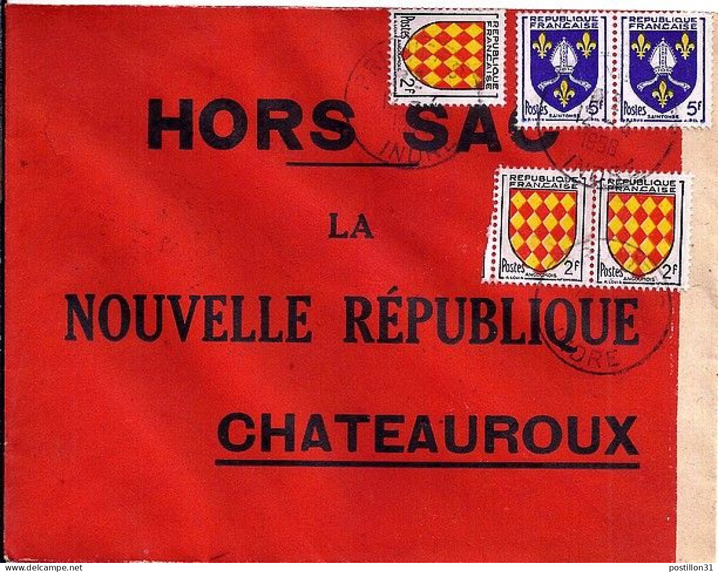ARMOIRIES ET BLASONS N° 1003x3/1005x2 S/L.HORS SAC DIVERSES DE 1957-58 - 1941-66 Wappen