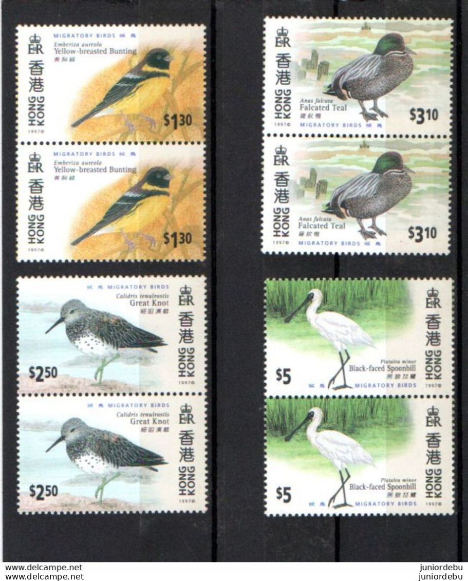 Hong Kong  - 1997 - Migratory Birds T - Pair - Set - MNH ( Condition As Per Scan ) (D) ( OL 11/02/2023) - Unused Stamps