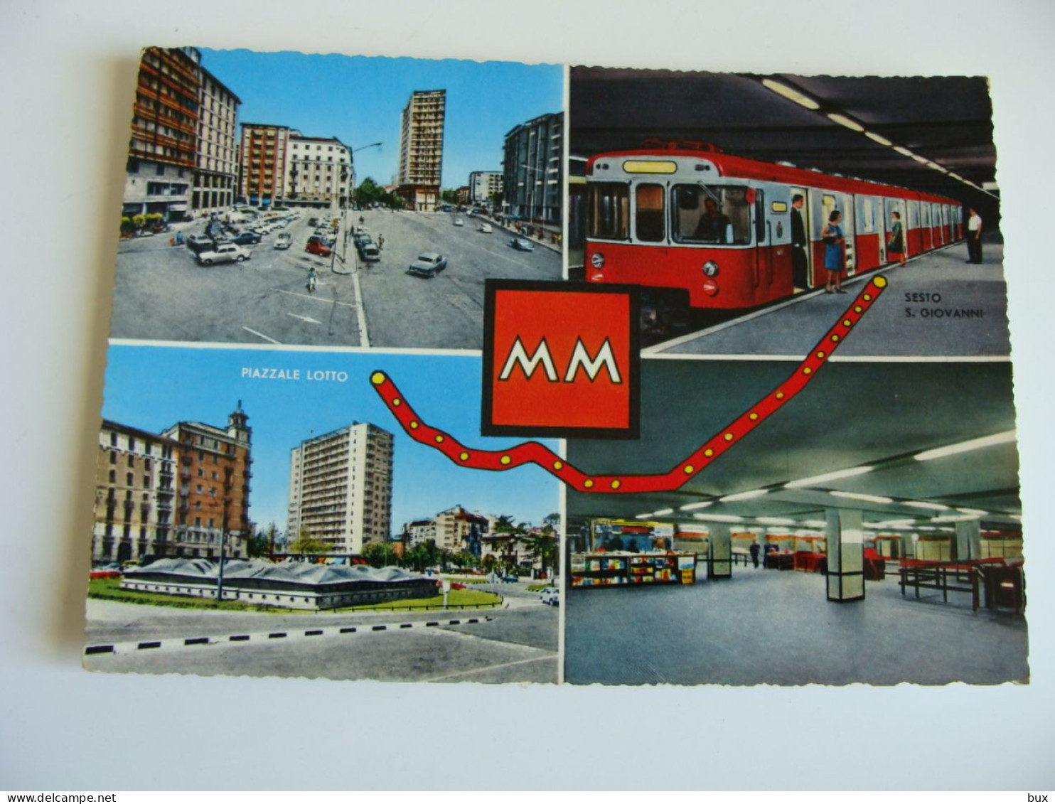 MILANO  METRO   VIAGGIATA     POSTCARD USED  CONDIZIONI COME DA FOTO - Métro