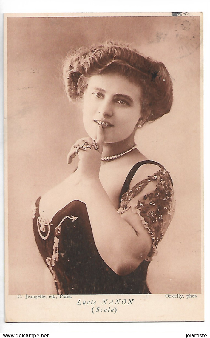 Cpa Oricelly Photo. LUCIE NANON (scala) C Jeangette Ed. Ecrite 1905 N0174 - Other & Unclassified