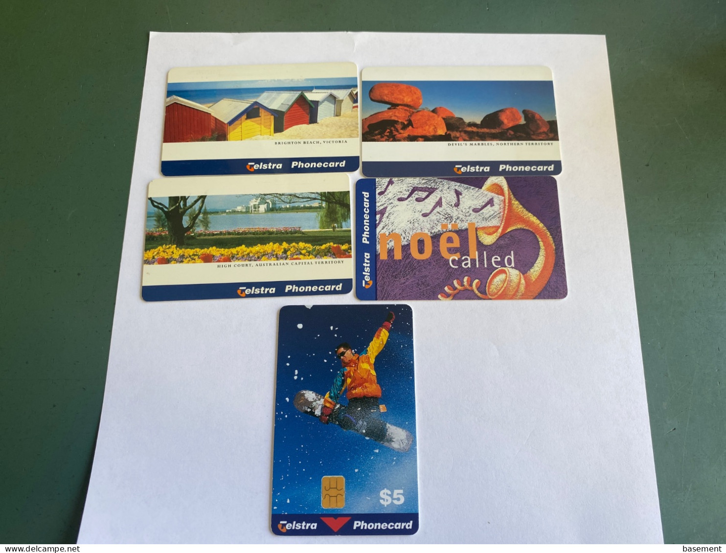 - 2 - Australia Chip 5 Different Phonecards - Australia