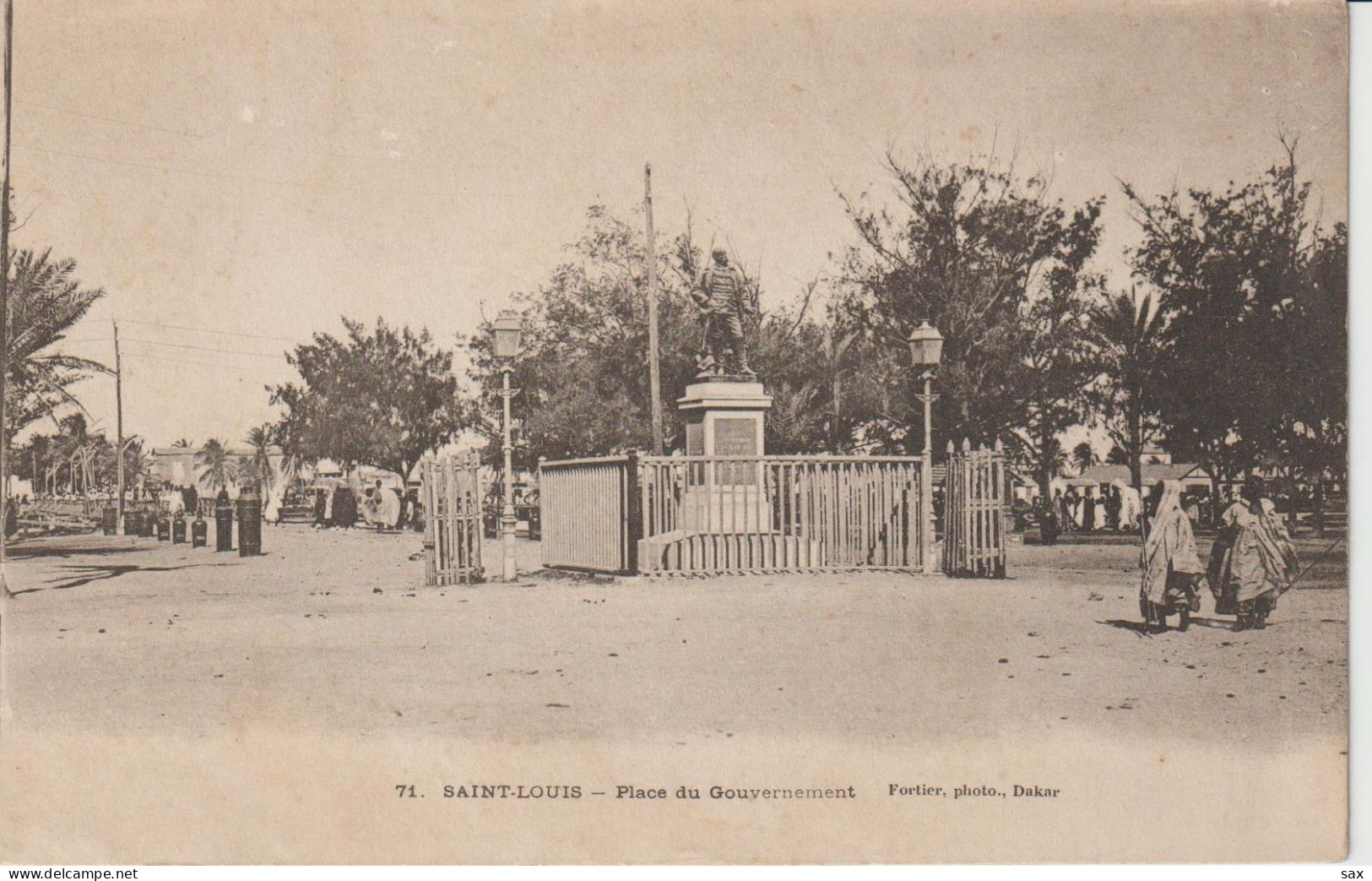2420-135 Avant 1905 N°71  St Louis Place Du Gouvernement Fortier Photo Dakar   Retrait 01-06 - Sénégal