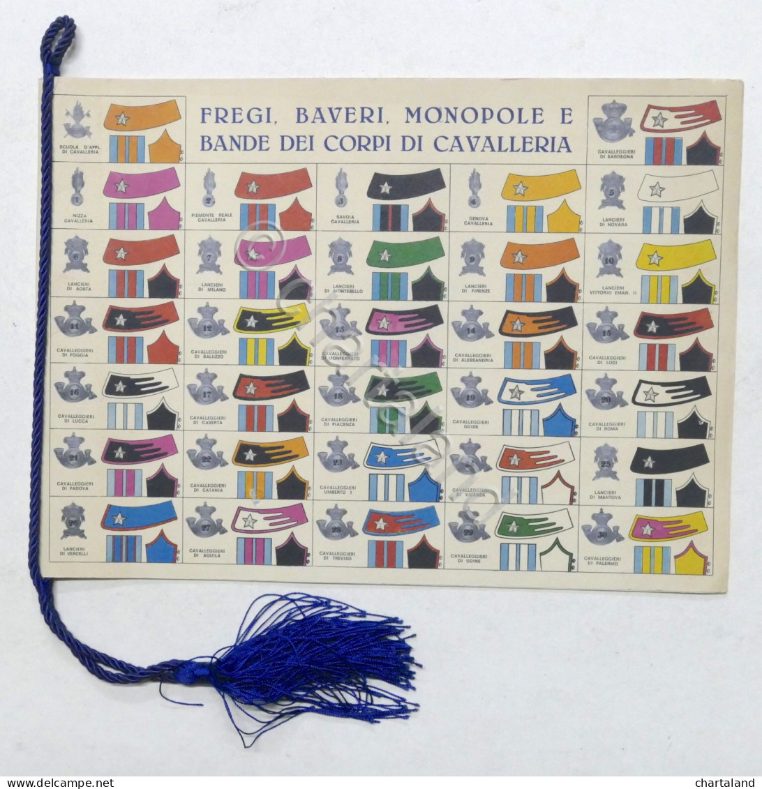 Fregi, Baveri, Manopole E Bande Dei Corpi Di Cavalleria - Calendario 1973 - Sonstige & Ohne Zuordnung