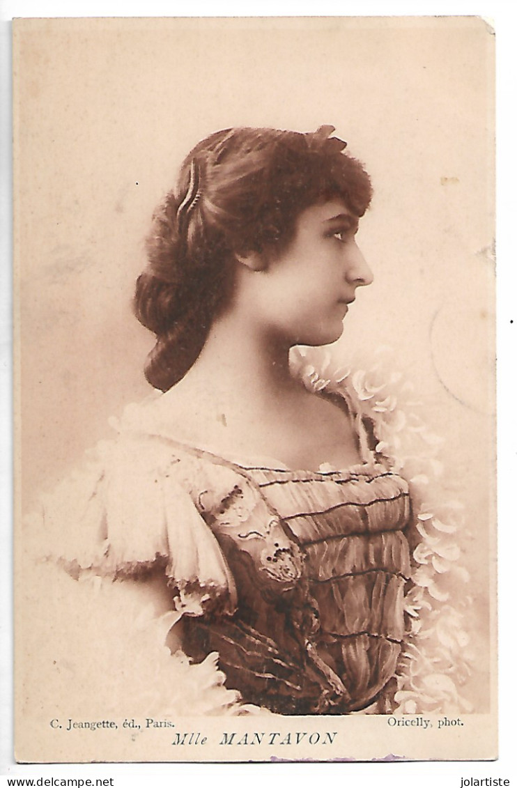 Cpa Oricelly Photo. Mlle Mantavon C Jeangette Ed. Ecrite 1905 N0174 - Sonstige & Ohne Zuordnung