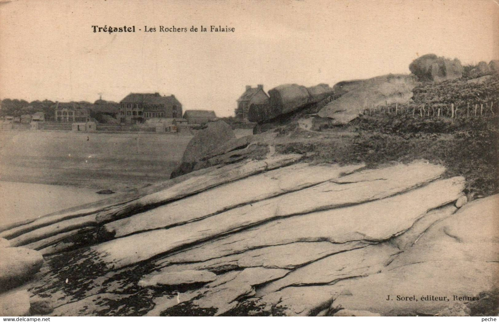 N° 2499 W -cpa Trégastel -les Rochers De La Falaise- - Trégastel