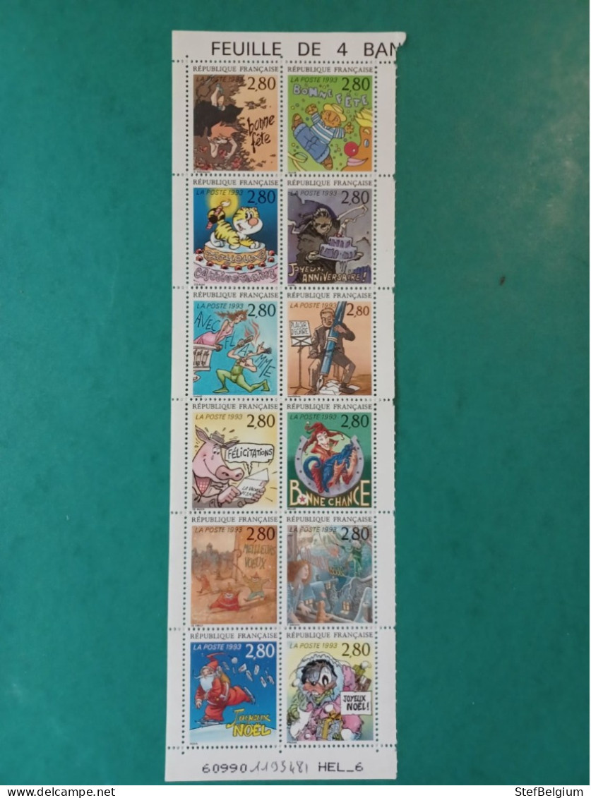 12 Stamps 1993 : Greetings - Ongebruikt