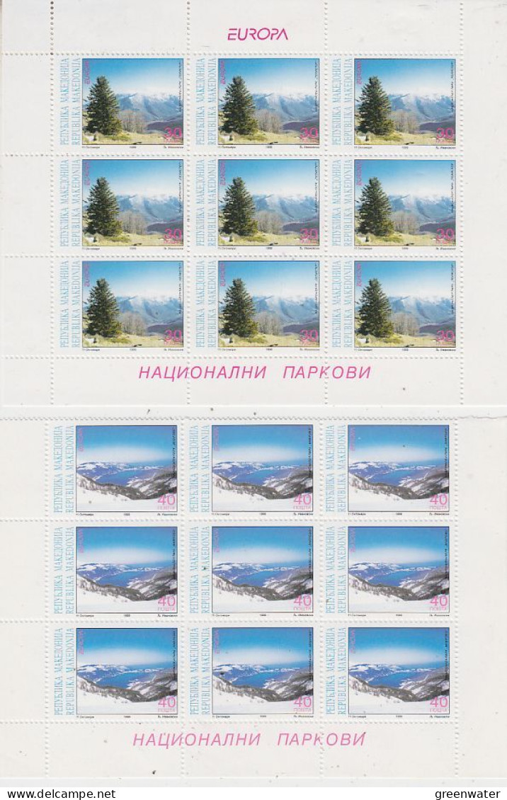 Europa Cept 1999 Macedonia 2v 9x ** Mnh (59776) ROCK BOTTOM - 1999