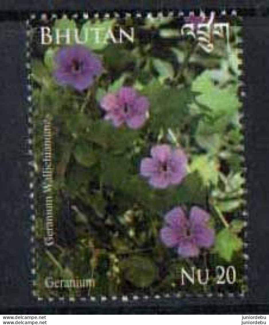 Bhutan-2014 - Flora And Fauna - Geranium - MNH. ( OL 08/05/2023) - Bhutan