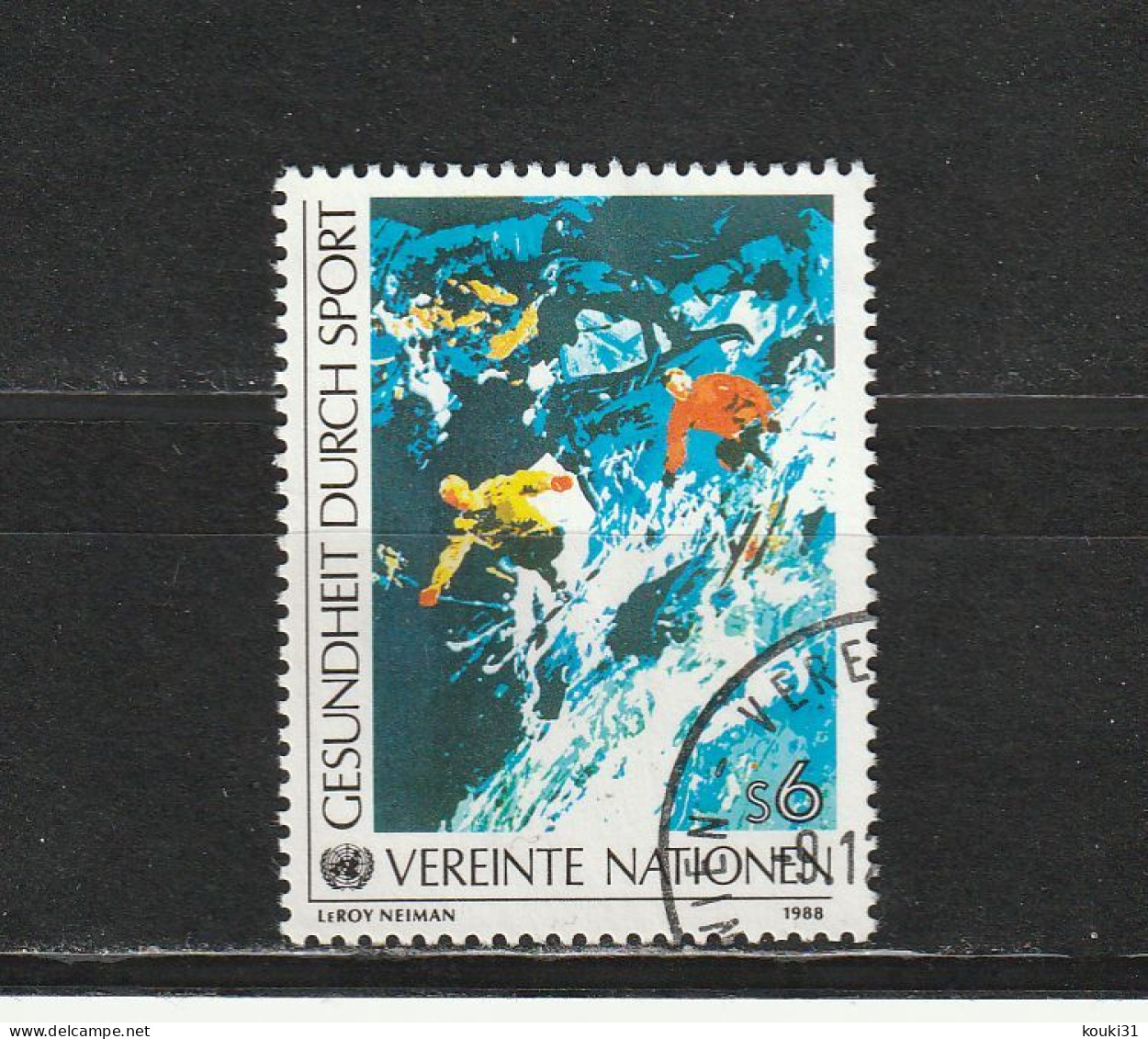 Nations Unies (Vienne) YT 85 Obl : Ski , Sport - 1988 - Used Stamps