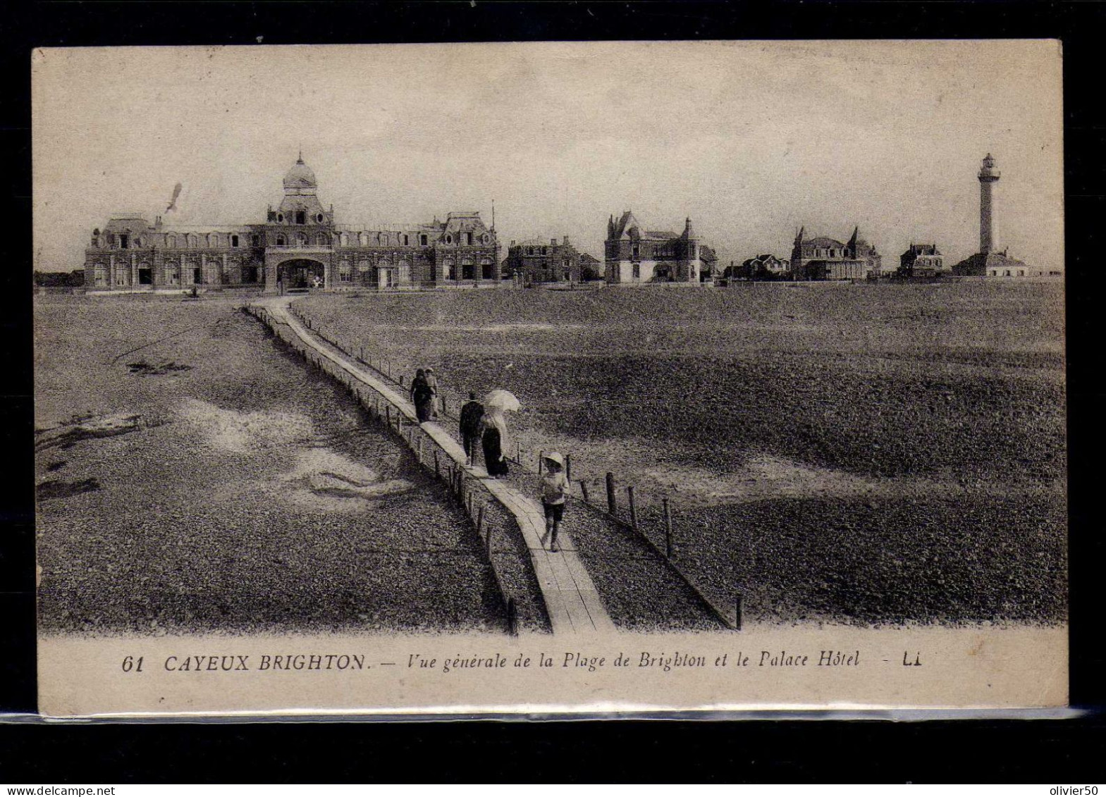 Cayeux Brighton - Vue Generale De La Plage De Brighton Et Le Palace Hotel - Cayeux Sur Mer