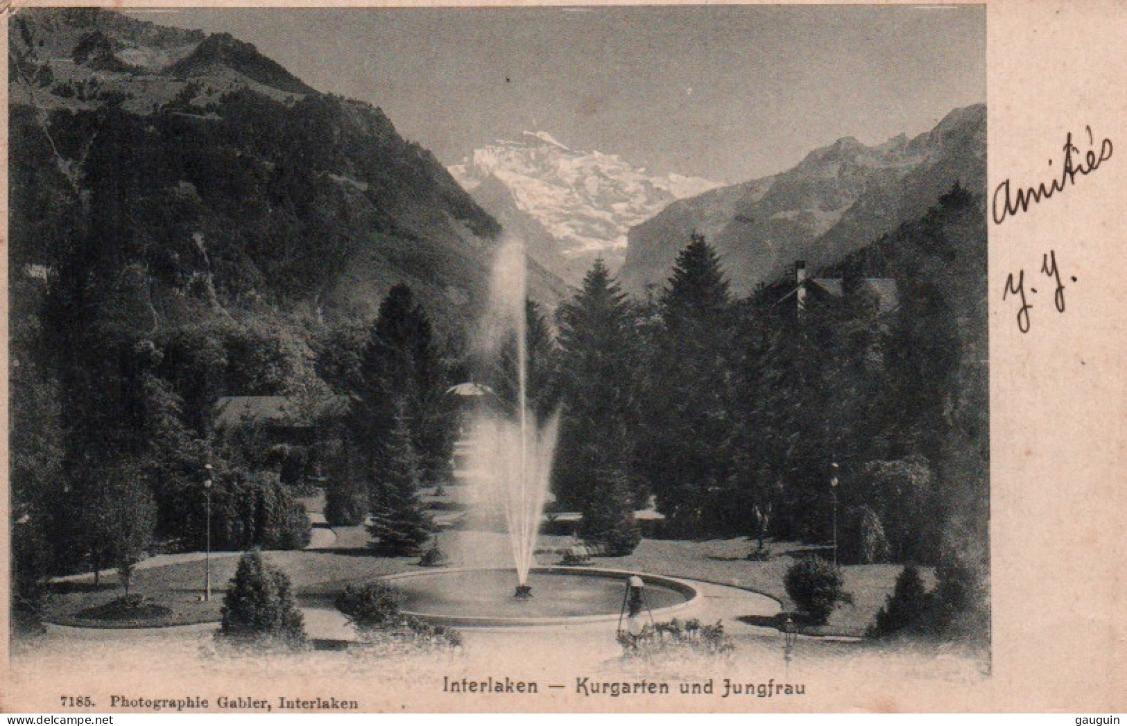 CPA - INTERLAKEN - Kurgarten Und Jungfrau - Edition Gabler - Interlaken