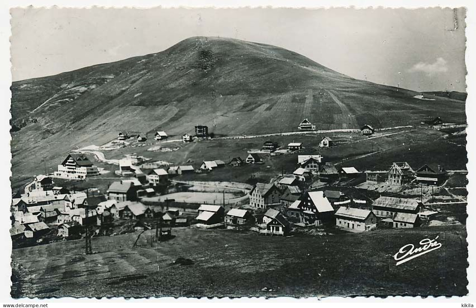 CPSM Dentelée 9 X 14 Isère L'ALPE D'HUEZ (Alt. 1.800 M.) Vue Générale - Andere & Zonder Classificatie