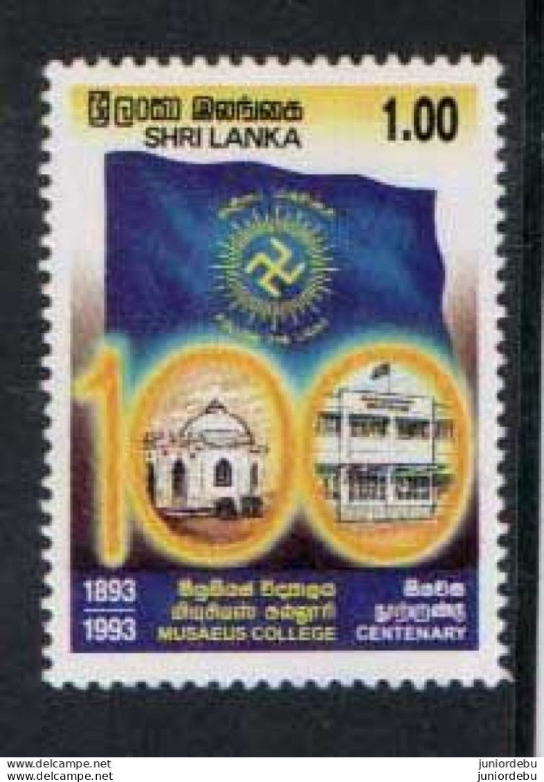 Sri Lanka - 1993 - The 100th Anniversary Of Musaeus College.- MNH (CP40) ( 01/05/2023 ) - Sri Lanka (Ceylan) (1948-...)