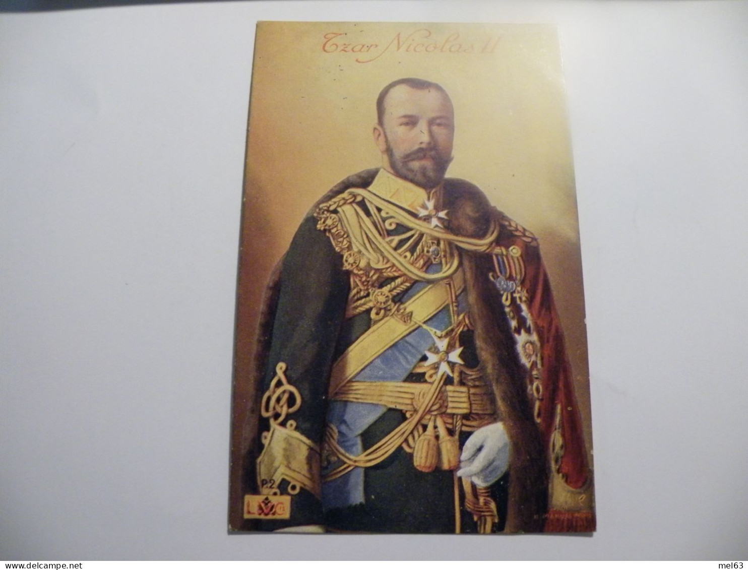 A548 .CPA. RUSSIE. Tzar NICOLAS II.. .beau Plan Animé. Non écrite - Russie